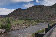 Arkansas River alongside the road to Salida