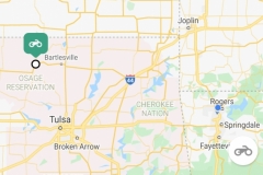 I was in Rogers (blue dot), yet mysteriously the Vigo SmartTrack still showed my motorcycle as being north of Tulsa